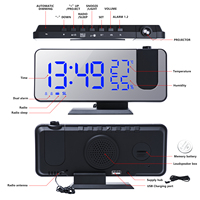 Cyfrowy budzik LED zegar zegarek elektroniczny stół zegary stołowe USB obudzić czasu radia FM żarówka jak funkcją drzemki 2 alarmy 5